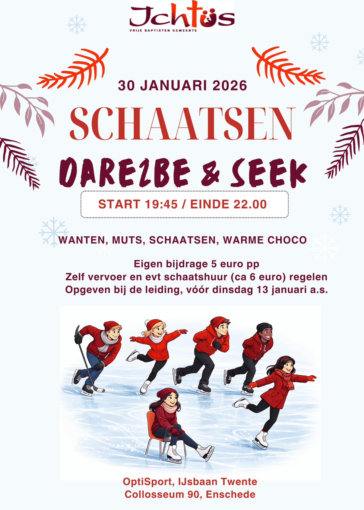 Schaatsen met Dare2Seek en Dare2Be Schaatsen met Dare2Seek en Dare2Be